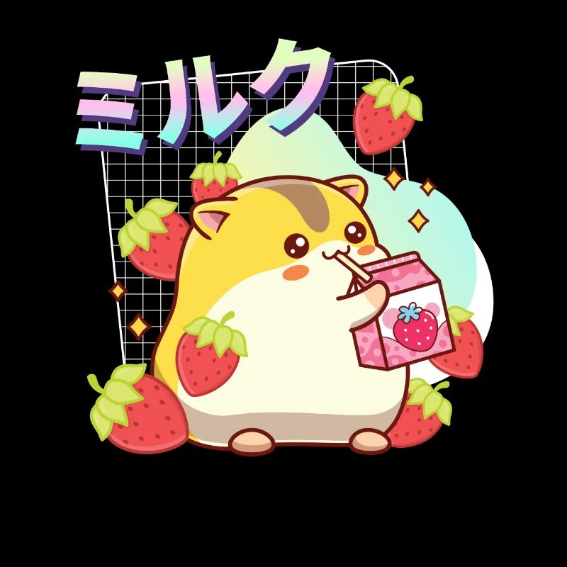 Erdbeeren Milchshake Hamster