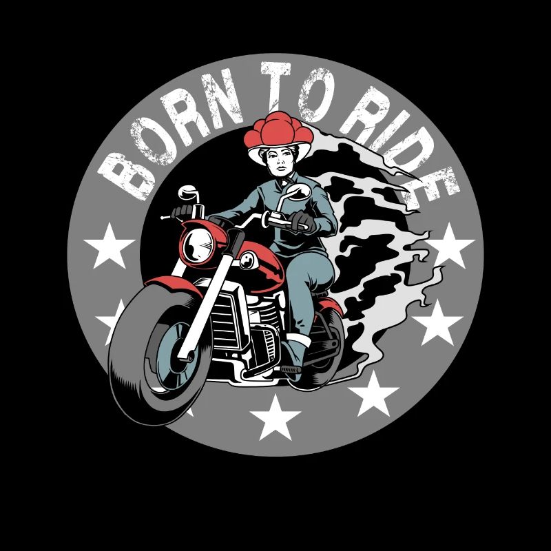 Black Forest Biker Lady Schwarzwald Motorrad