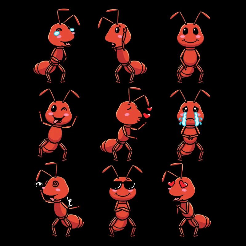 Emoticon de fourmi de feu