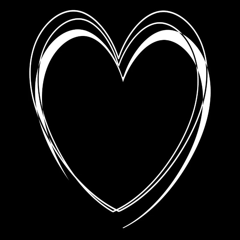 Simple White Heart