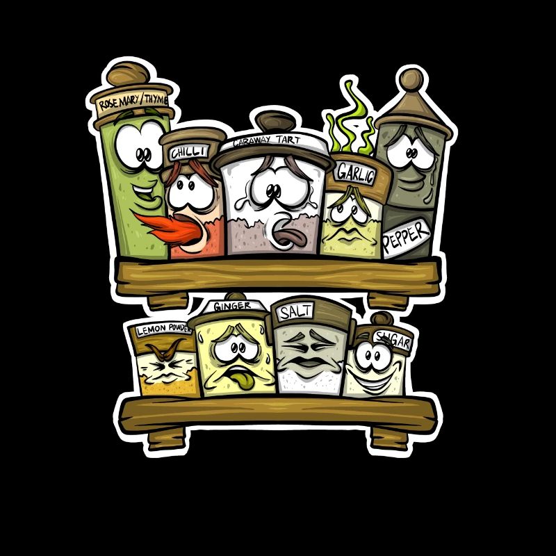 Kitchen Cooking Spice Rack Spice Lover Cook Chef