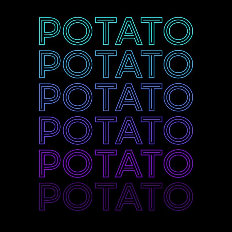 Pomme de terre rétro