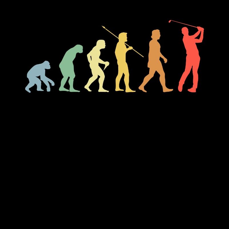 Golf Evolution Retro Golfen Golfspieler