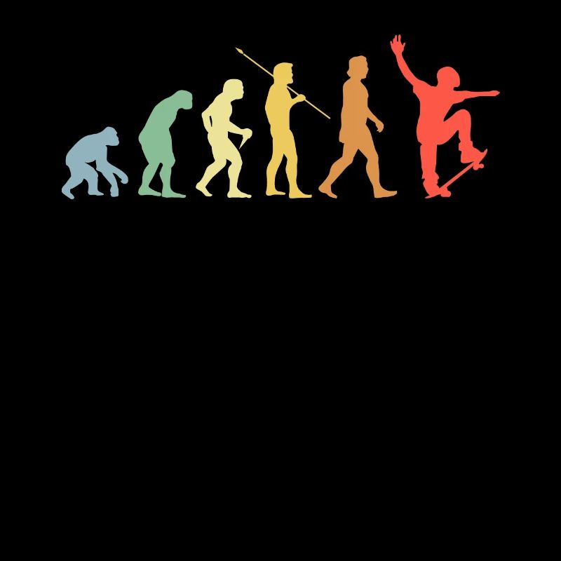 Skateboard Evolution Retro Skateboarding Skater