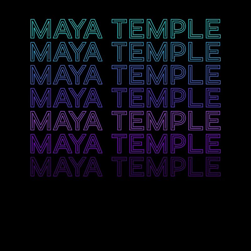 Temple Maya Ancienne Pyramide Maya Aztèques Rétro