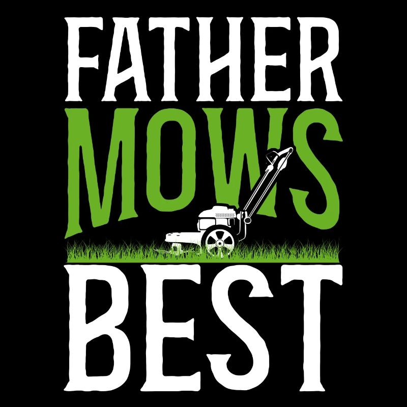 Lawn Mower Mowing Dad Father