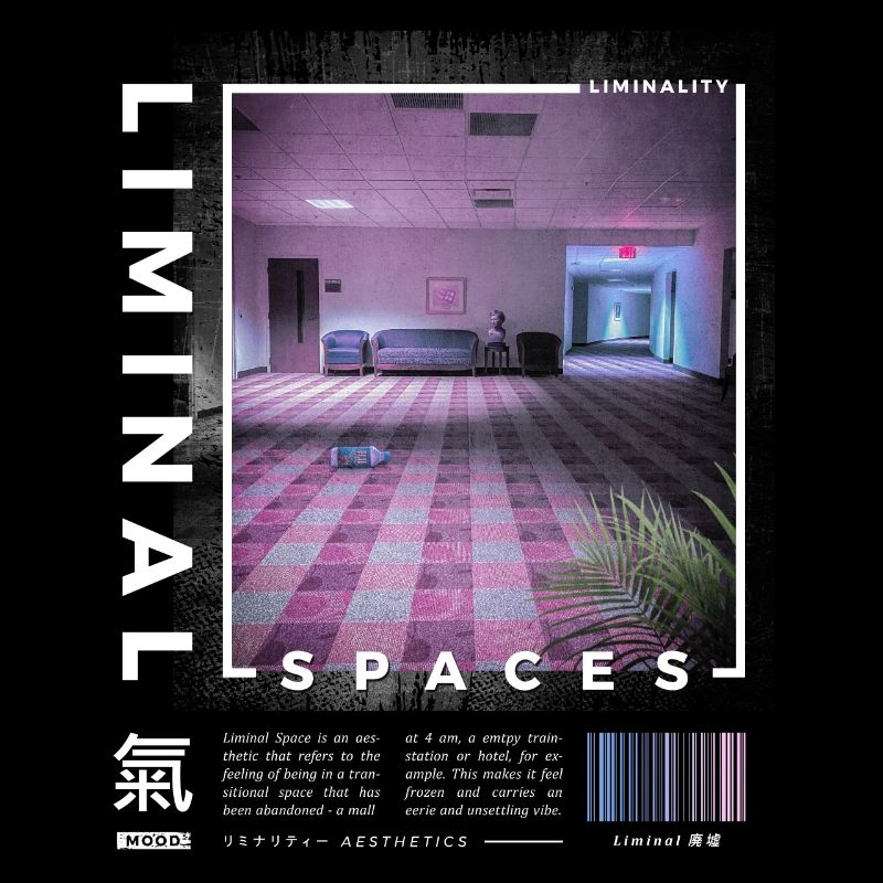 Liminal Spaces Retro 80s & 90s Aesthetic Vaporwave