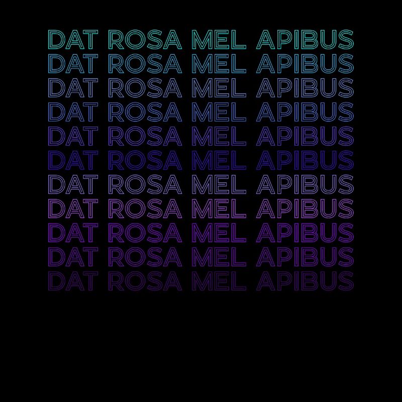 Dat Rosa Mel Apibus Rosicrucian Emblem Retro