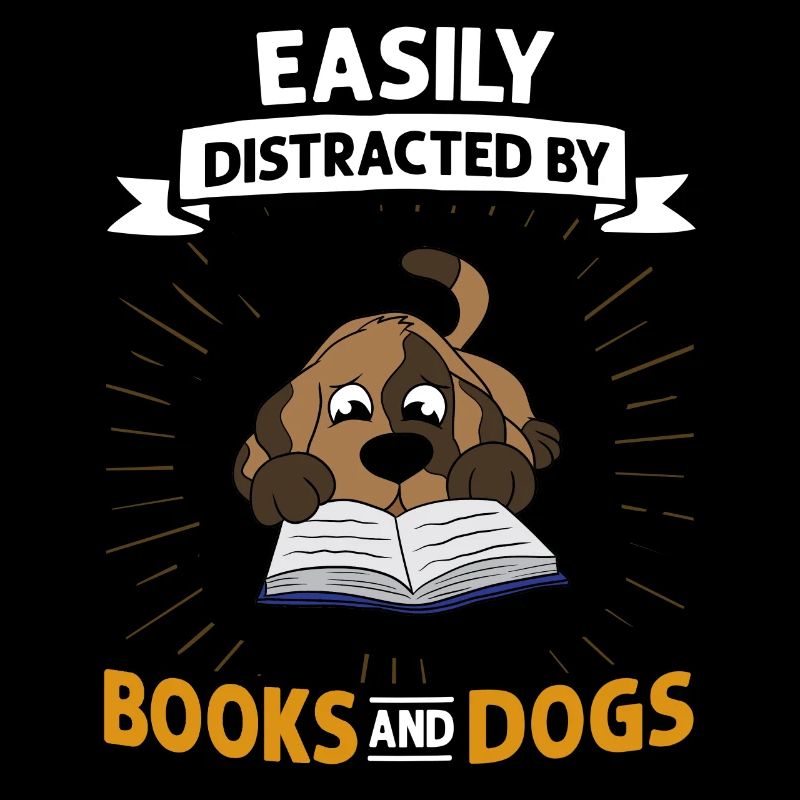 Buch Hund Lesender Bücherwurm Bibliothekar Leser
