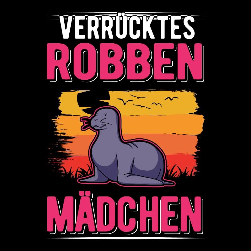 Verrücktes Robbe Mädchen Seelöwe