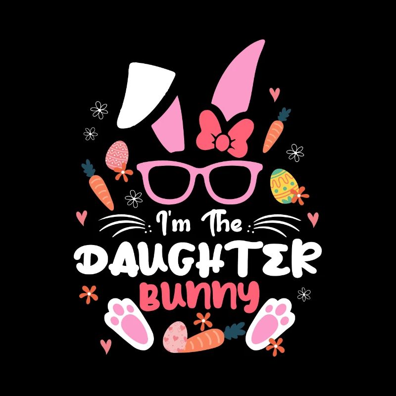 I'm The Daughter Rabbit Rabbit Rabbit Ear with Sunglasses