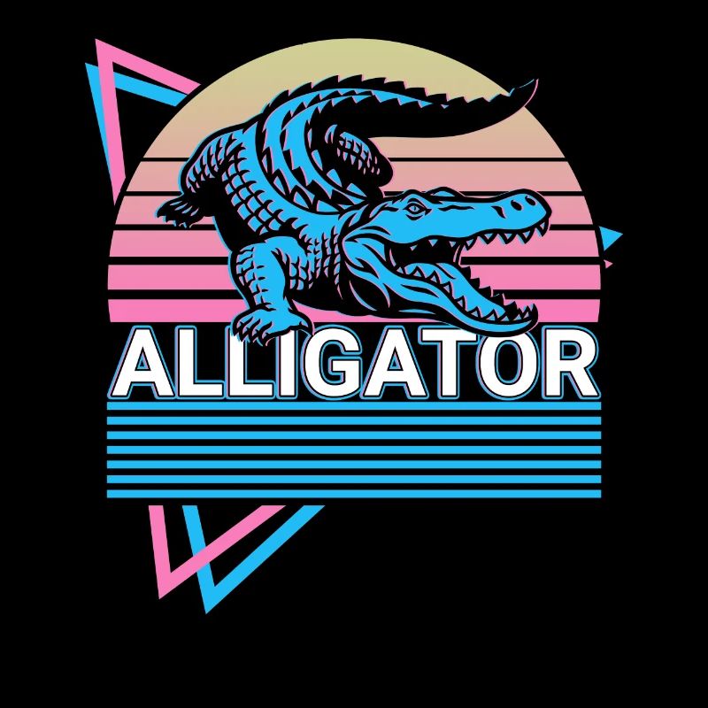 Alligator Crocodile Gator Retro Gift