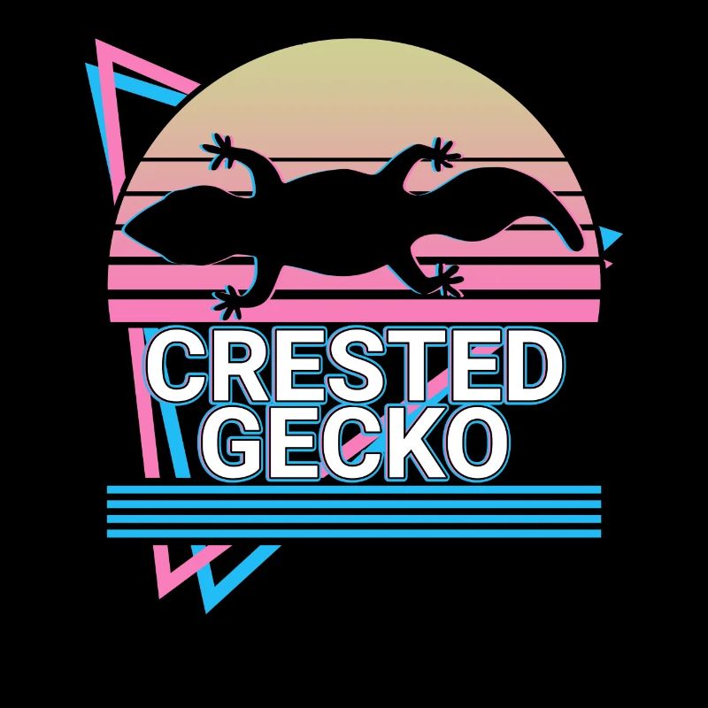 Crested Gecko Retro Gift