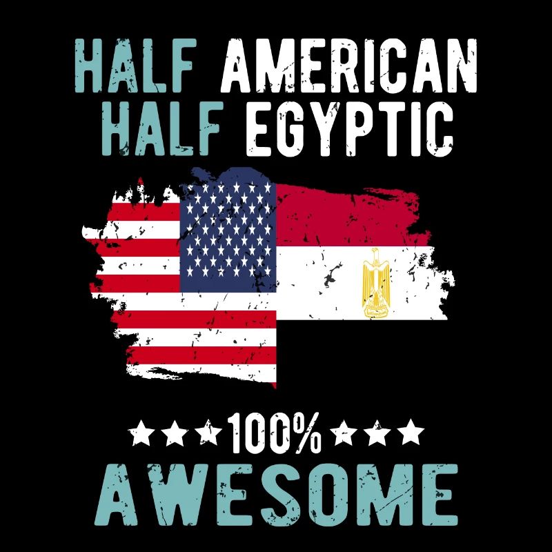Half American, half Egyptian