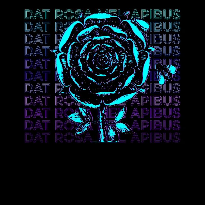 Dat Rosa Mel Apibus Rosenkreuzer-Emblem Geschenk