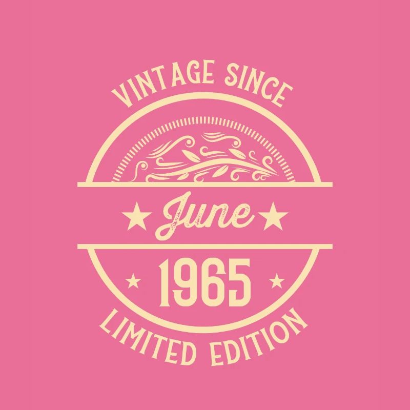 Geburtstag Vintage seit Juni 1965