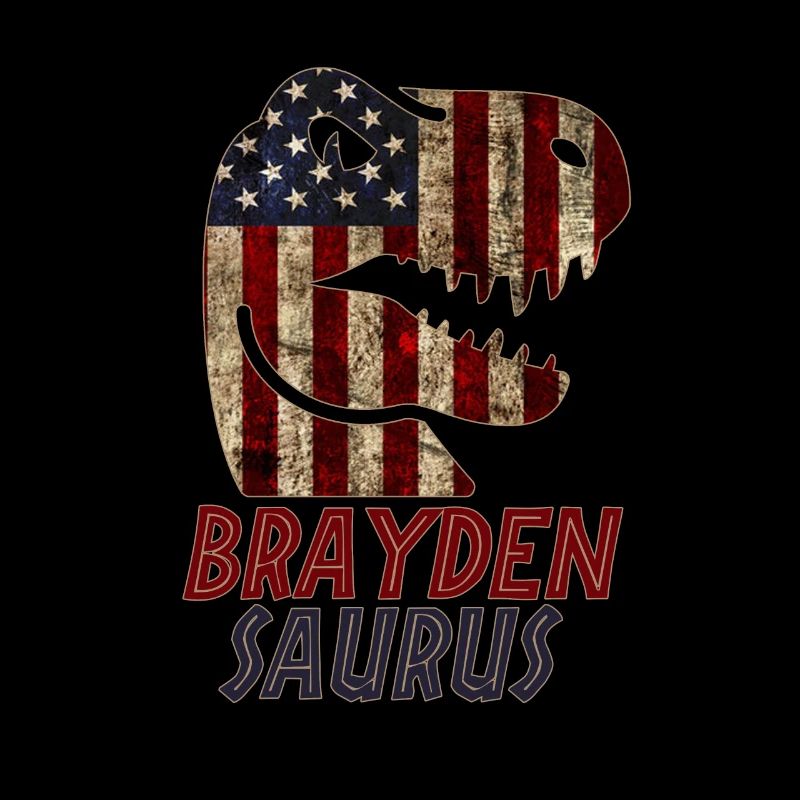 Patriotic Brayden Dinosaur Braydensaurus