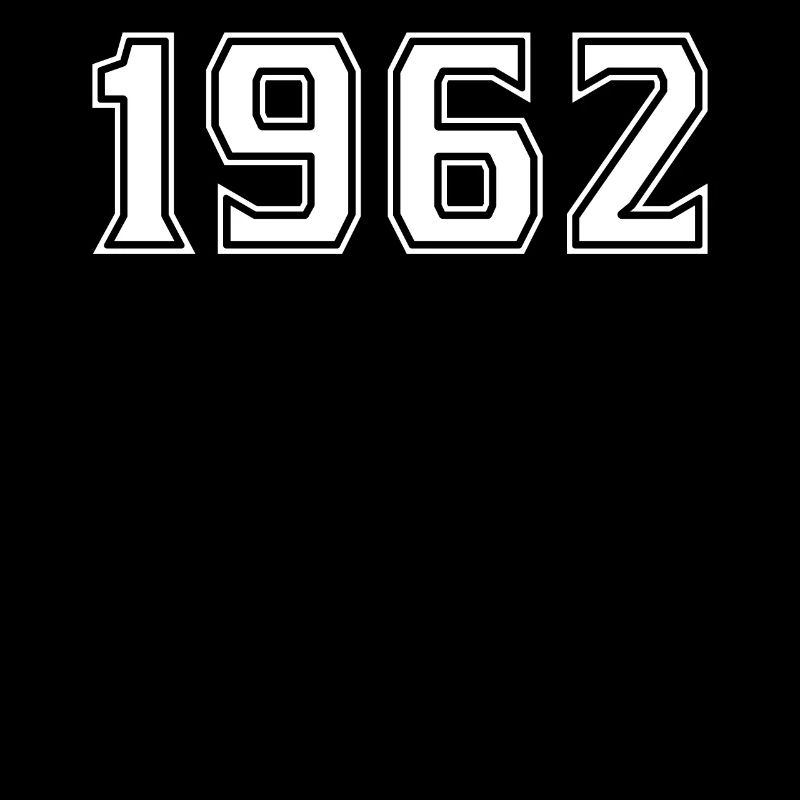 1962 Year in white