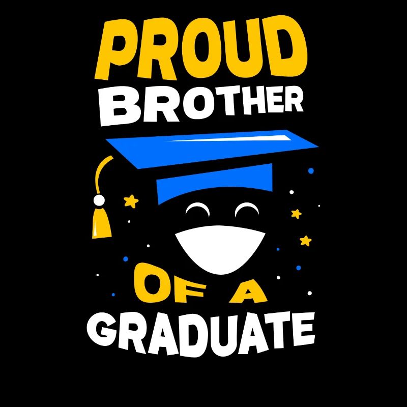 Fier frère d’un diplômé diplômé