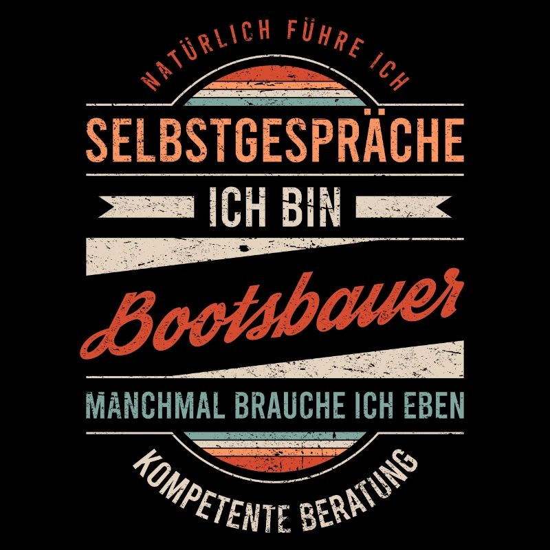 Bootsbauer Arbeitskollege Kollege Geschenk Retro