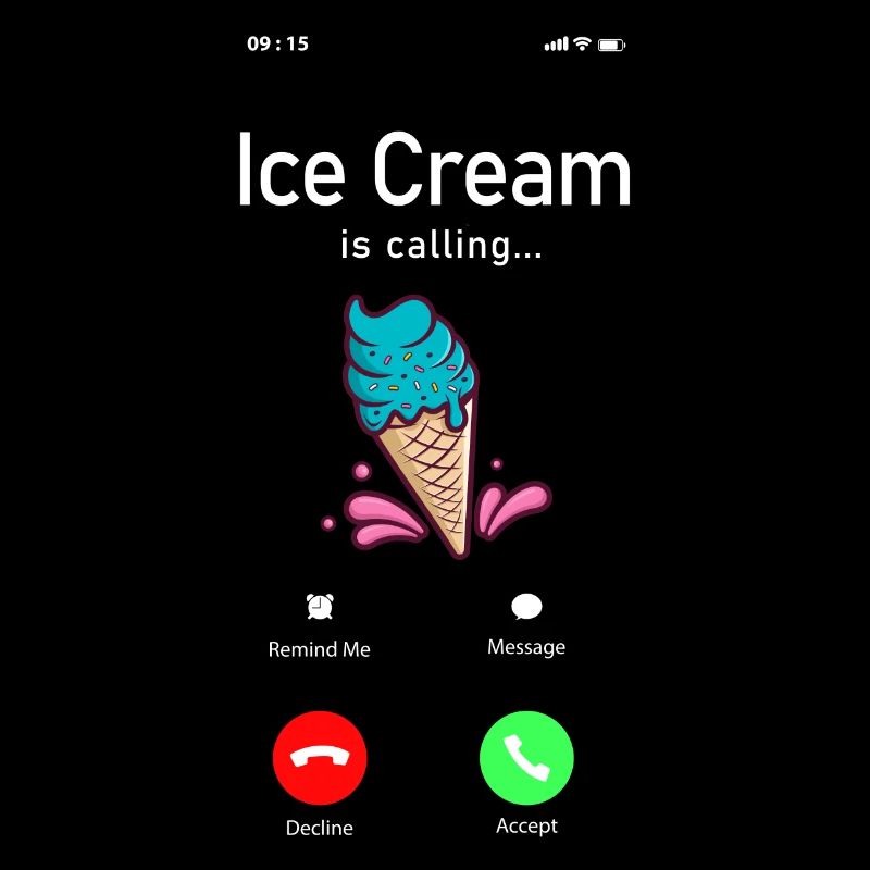 Ice Cream Phone Display Cone Ice