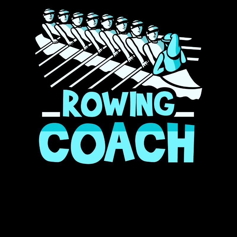 Rudertrainer Trainer Ruderboot Rudern Ruderer