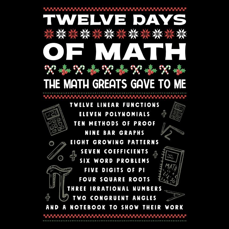 12 jours de mathématiques, notes en mathématiques