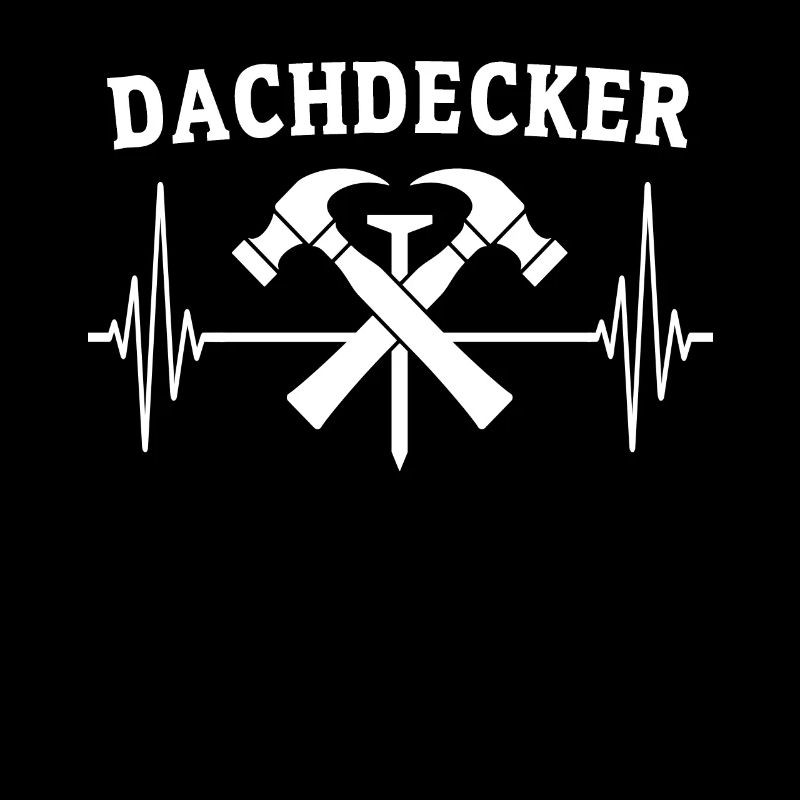 Dachdecker EKG Dachdecken Herzlinie