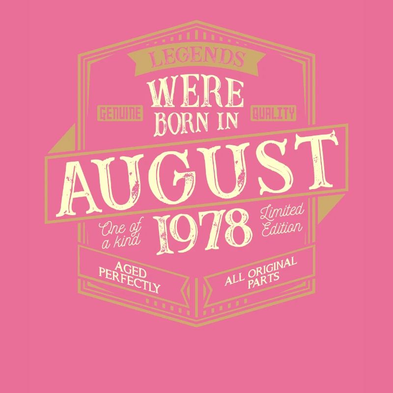 August 1978 Geburtstag Mann