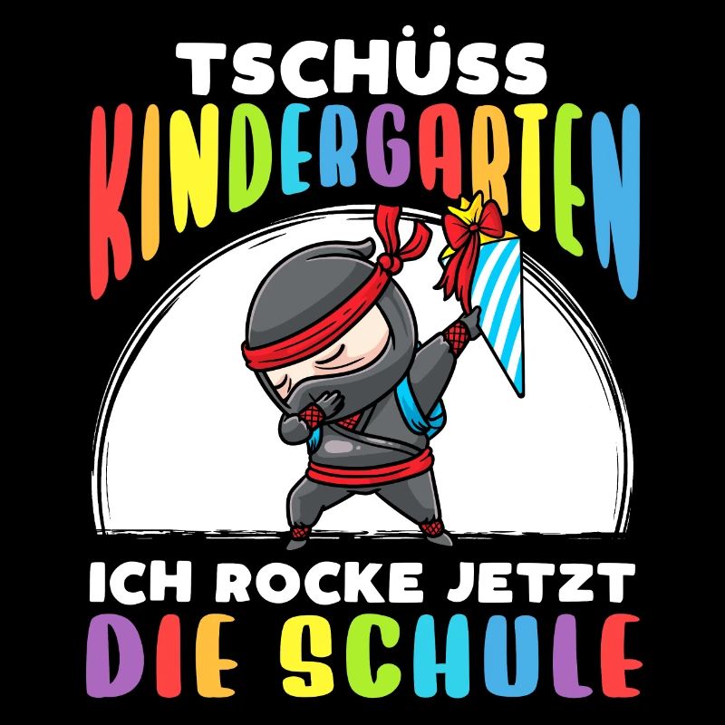 Schulkind Einschulung Ninja
