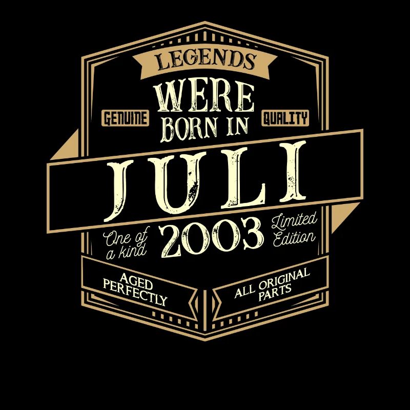 Juli 2003 Geburtstag Mann