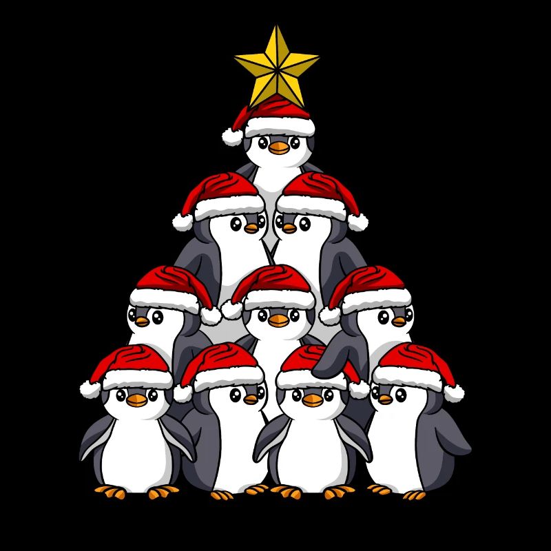 Arbre de Noël Pingouin