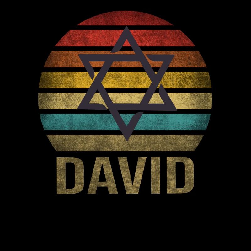 Étoile juive de David Religion Rétro Coucher de soleil