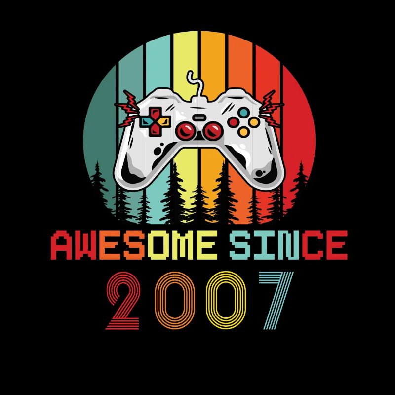 Awesome Since 2007 Geburtstag 2007 Vintage 2007