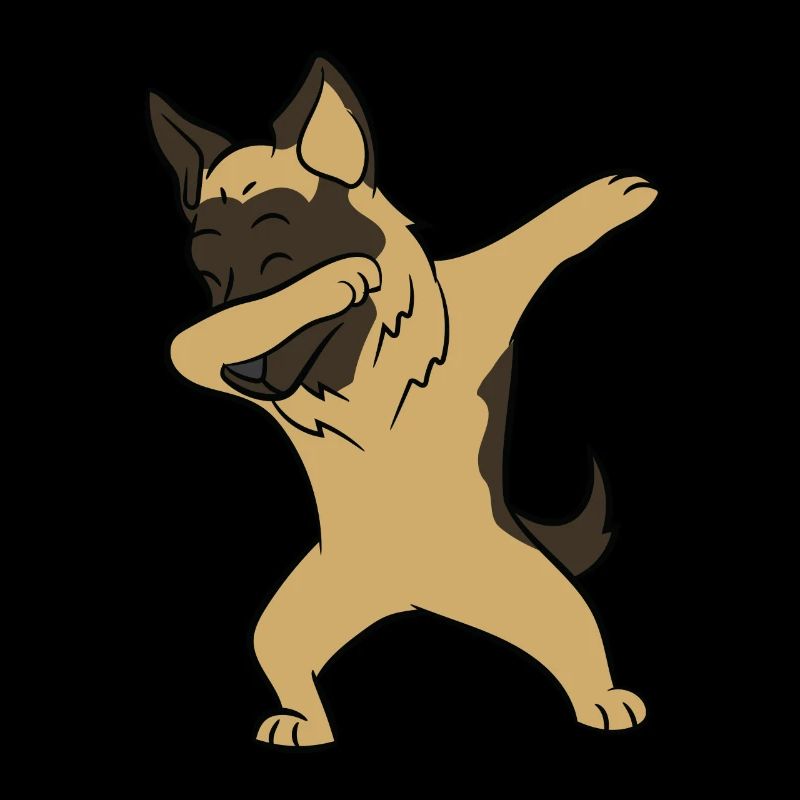 German Shepherd - Dab, dabbing, dancing