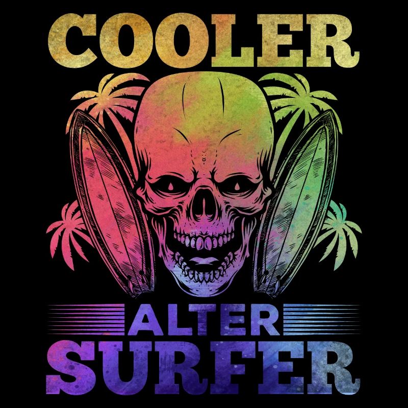 Surfing Cool Old Surfer