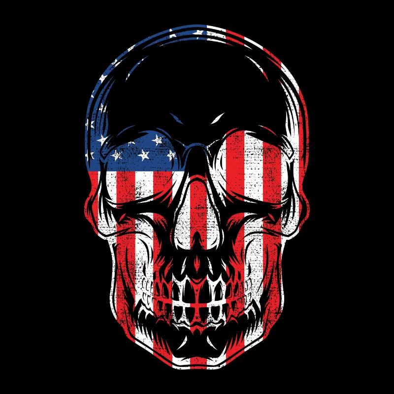 USA Halloween Bone Face