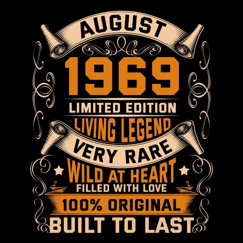 Birthday Legends 100% Original August 1969