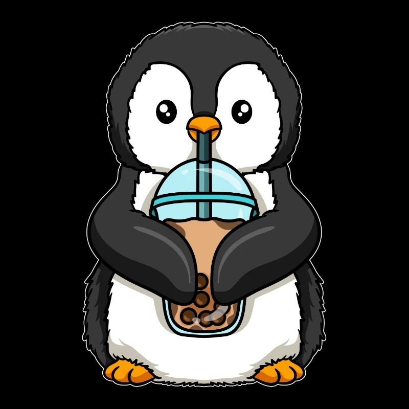 Kawaii Bubble Tea Pinguin