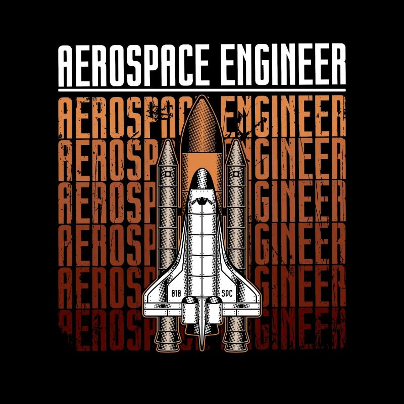 Aerospace Engineer Rocket Science Space Retro