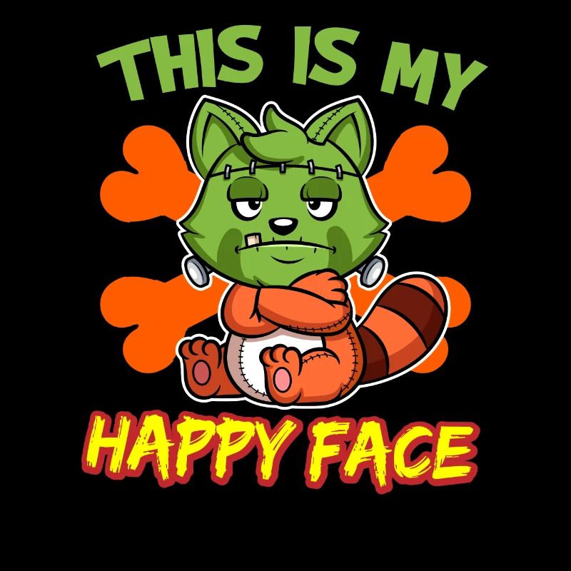 C’est mon visage heureux drôle de monstre d’Halloween