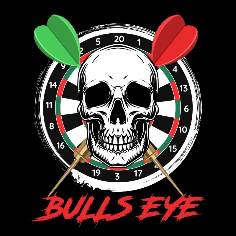Bullseye Darts Bone Face Dartboard Dart