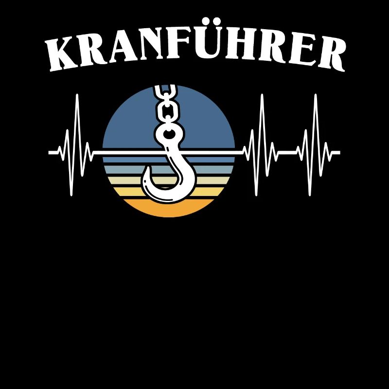 Kranführer EKG Kranfahrer Herzlinie
