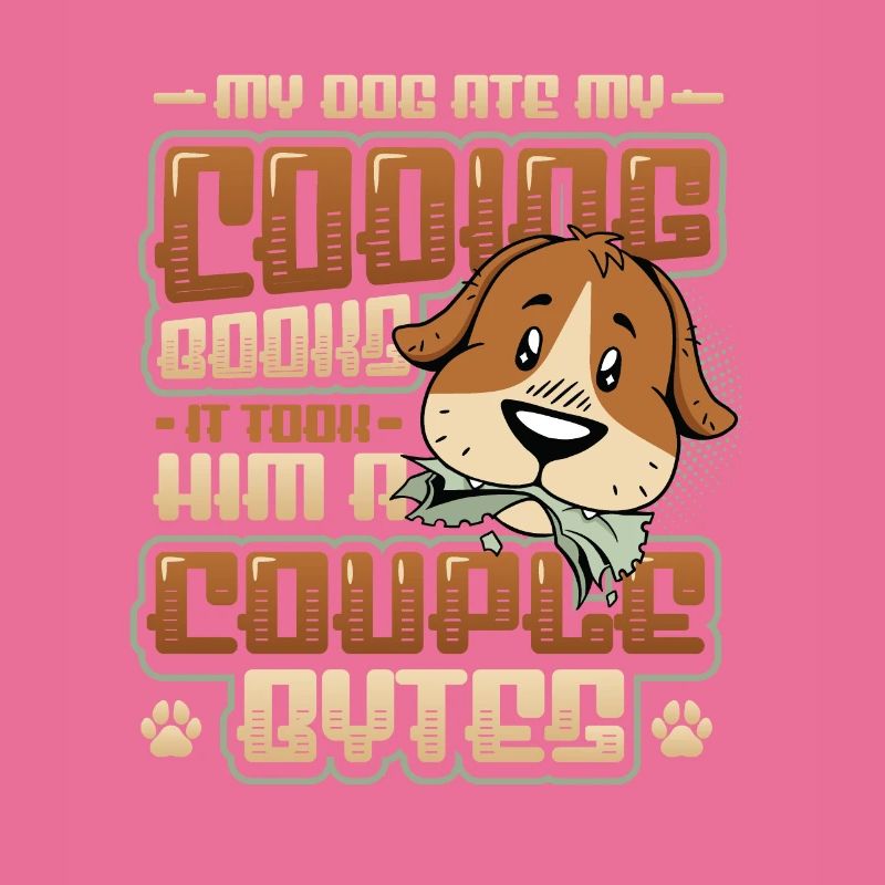 Dog Bytes Code Programmation de blagues informatiques