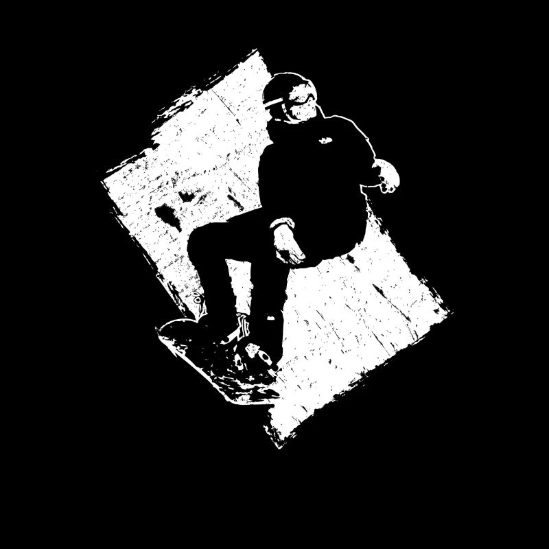 Snowboard Snowboarder Grunge Design