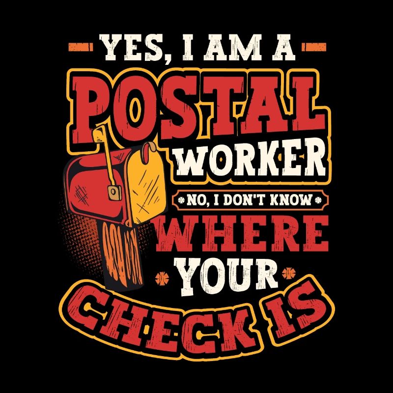 Lustige Postangestellte Postamt