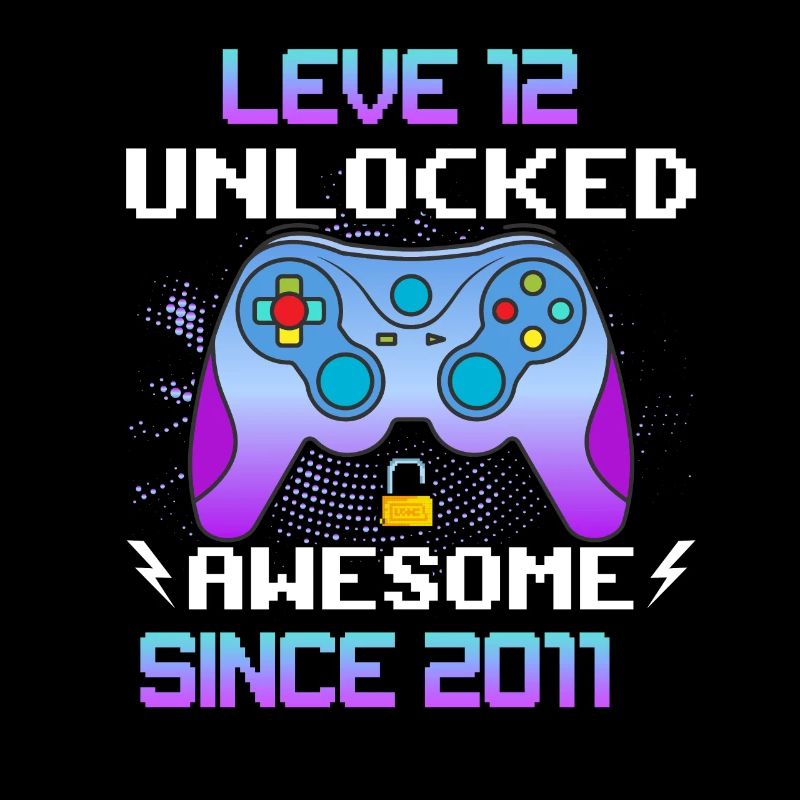 Level 12 Freigeschaltet Awesome seit 2011 Funny Gamer