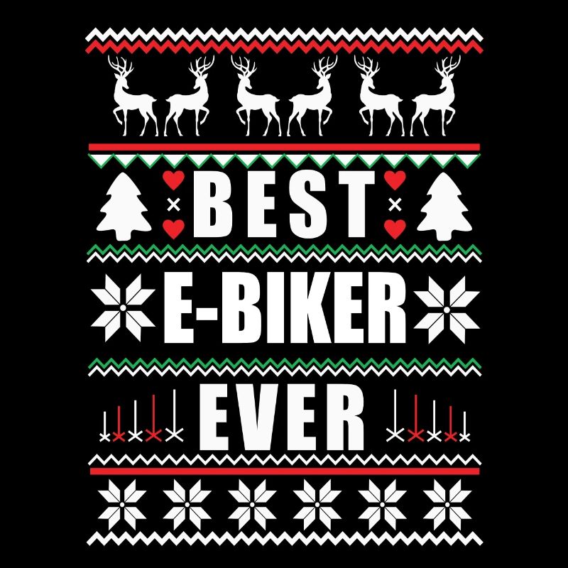 Funny Ugly Christmas Best Ebiker Ever
