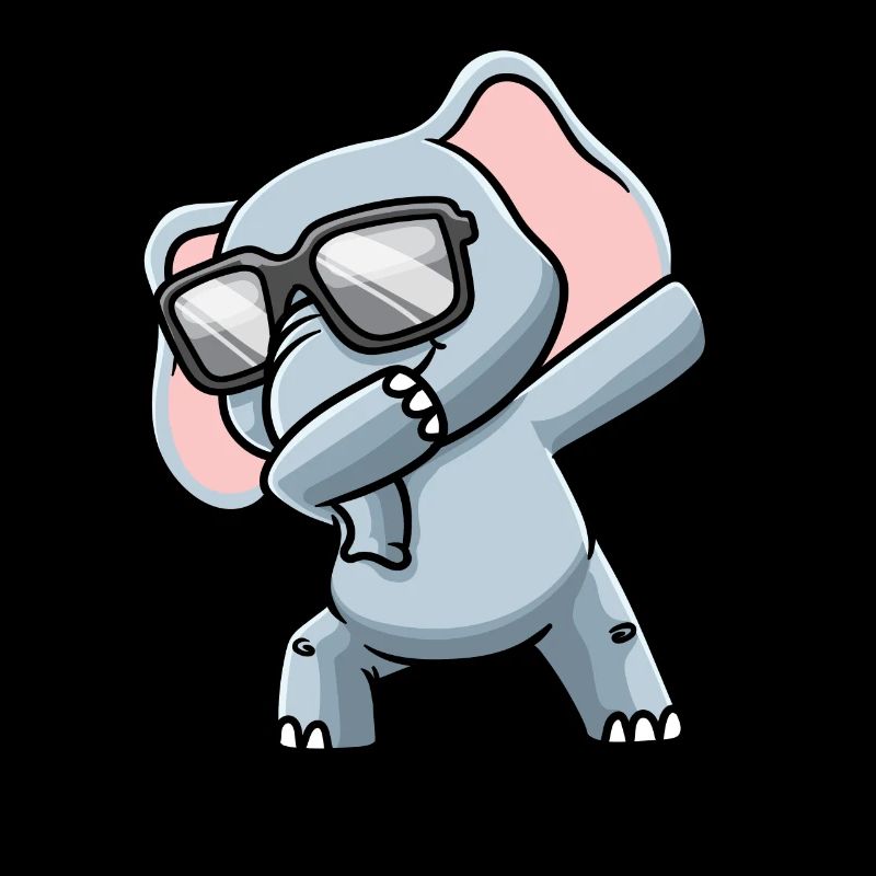 Elephant With Sunglasses Dabbing