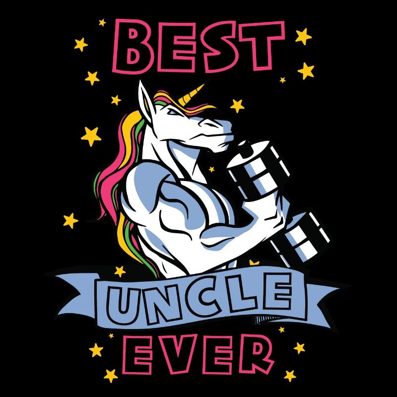 Best Uncle ever Bodybuilder Uncle Unicorn Uncle